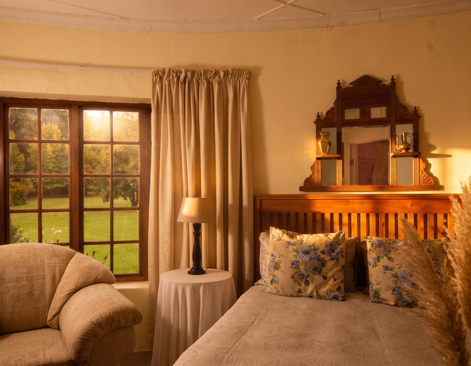One of the downstairs queen bedrooms at Heron House