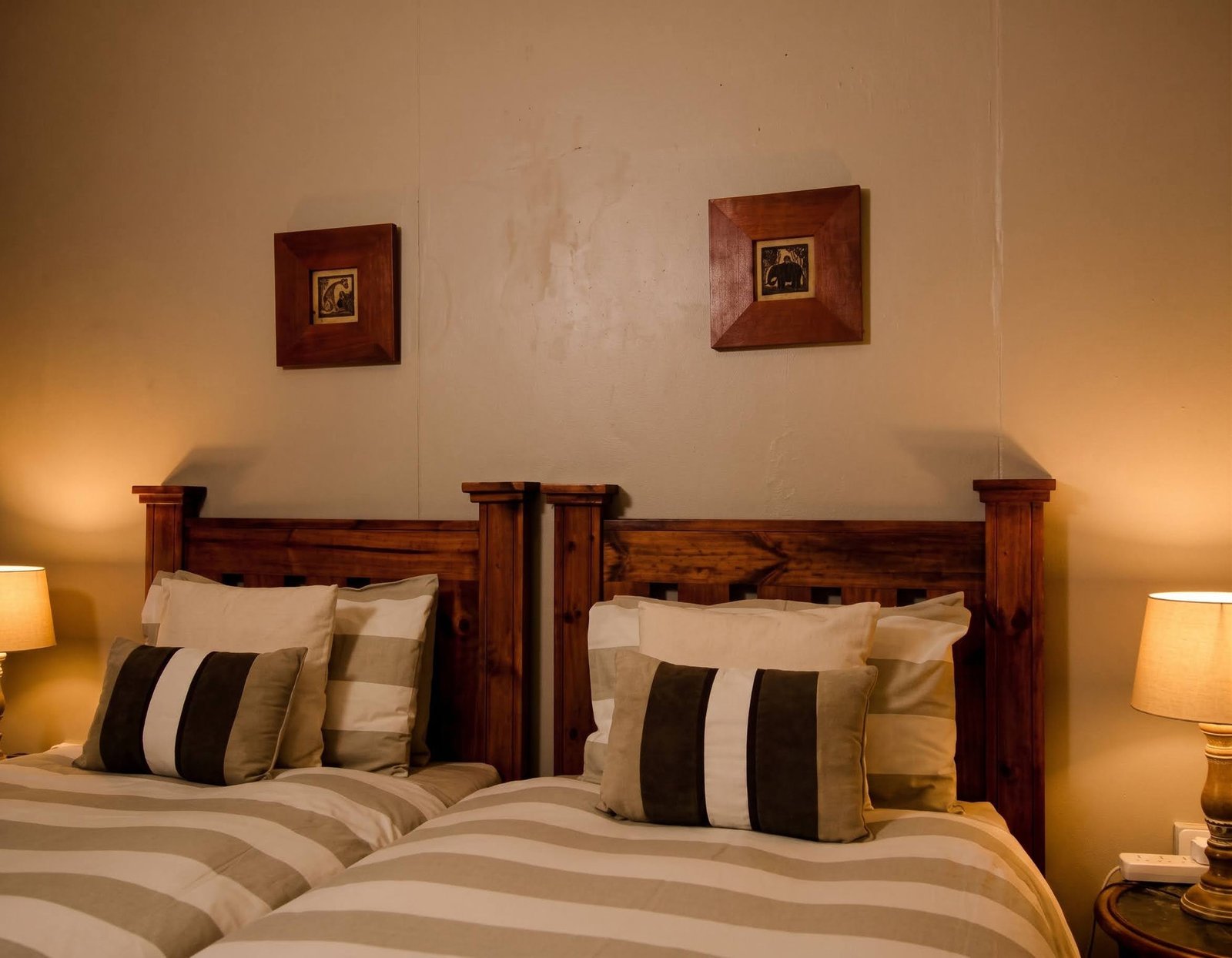 The twin room at Loerie