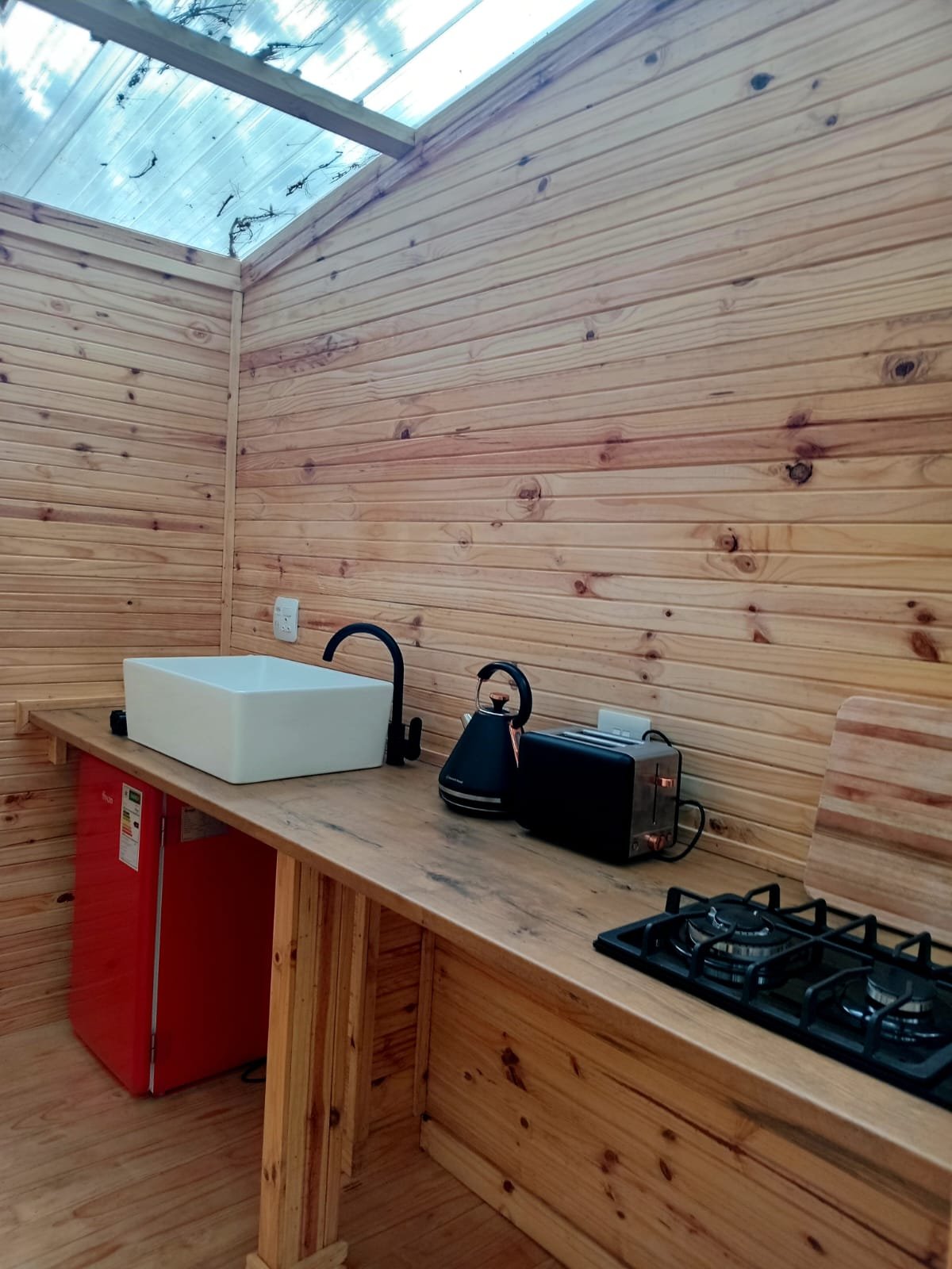 The camp kitchen at Misty Campsite