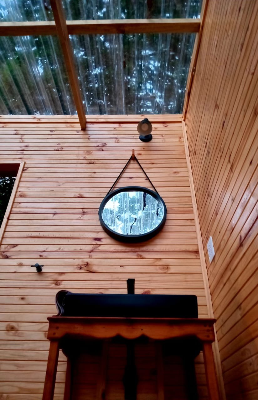 The outdoor wash station at Misty Campsite